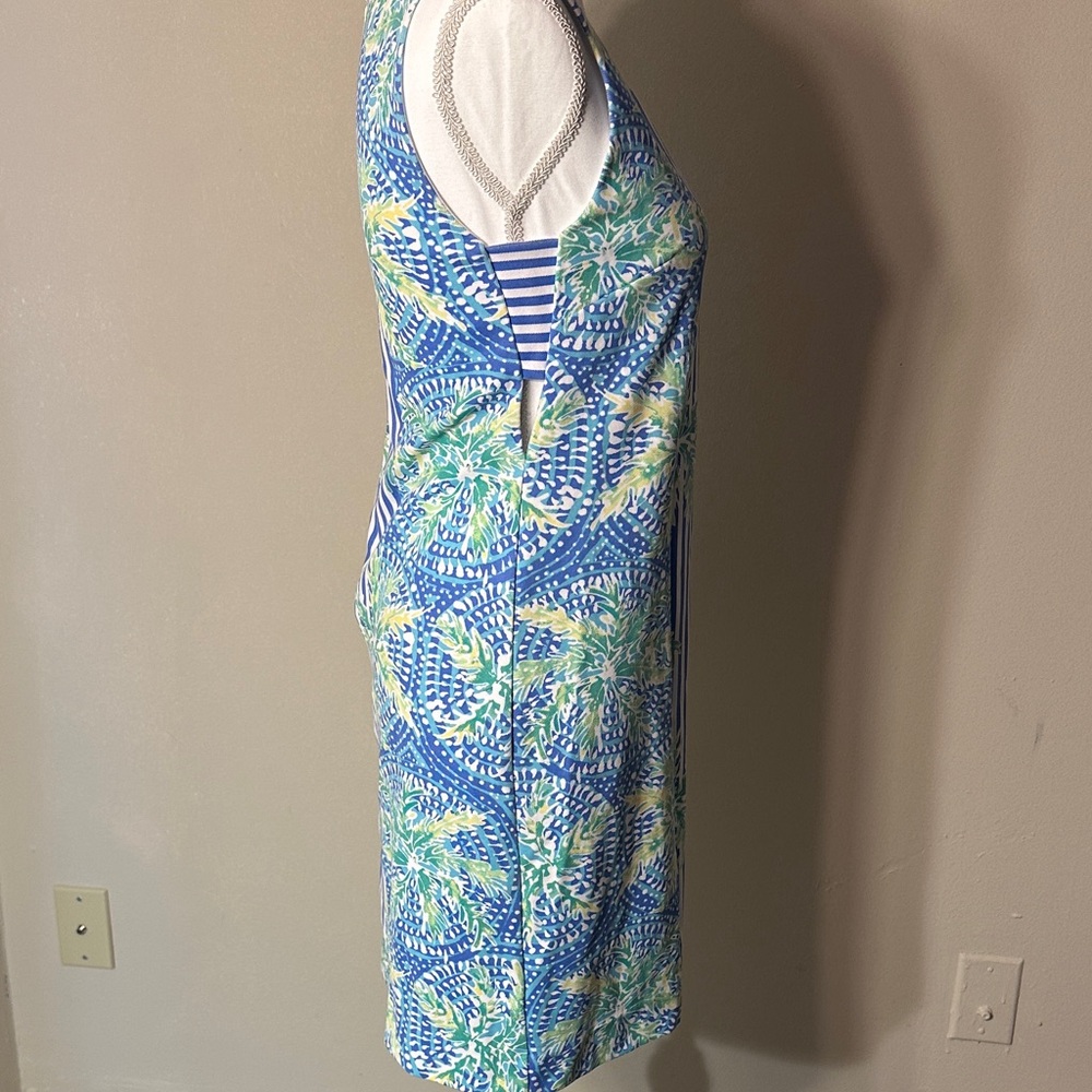 Lilly Pulitzer Blue and Green Midi Dress - Picture 5 of 11
